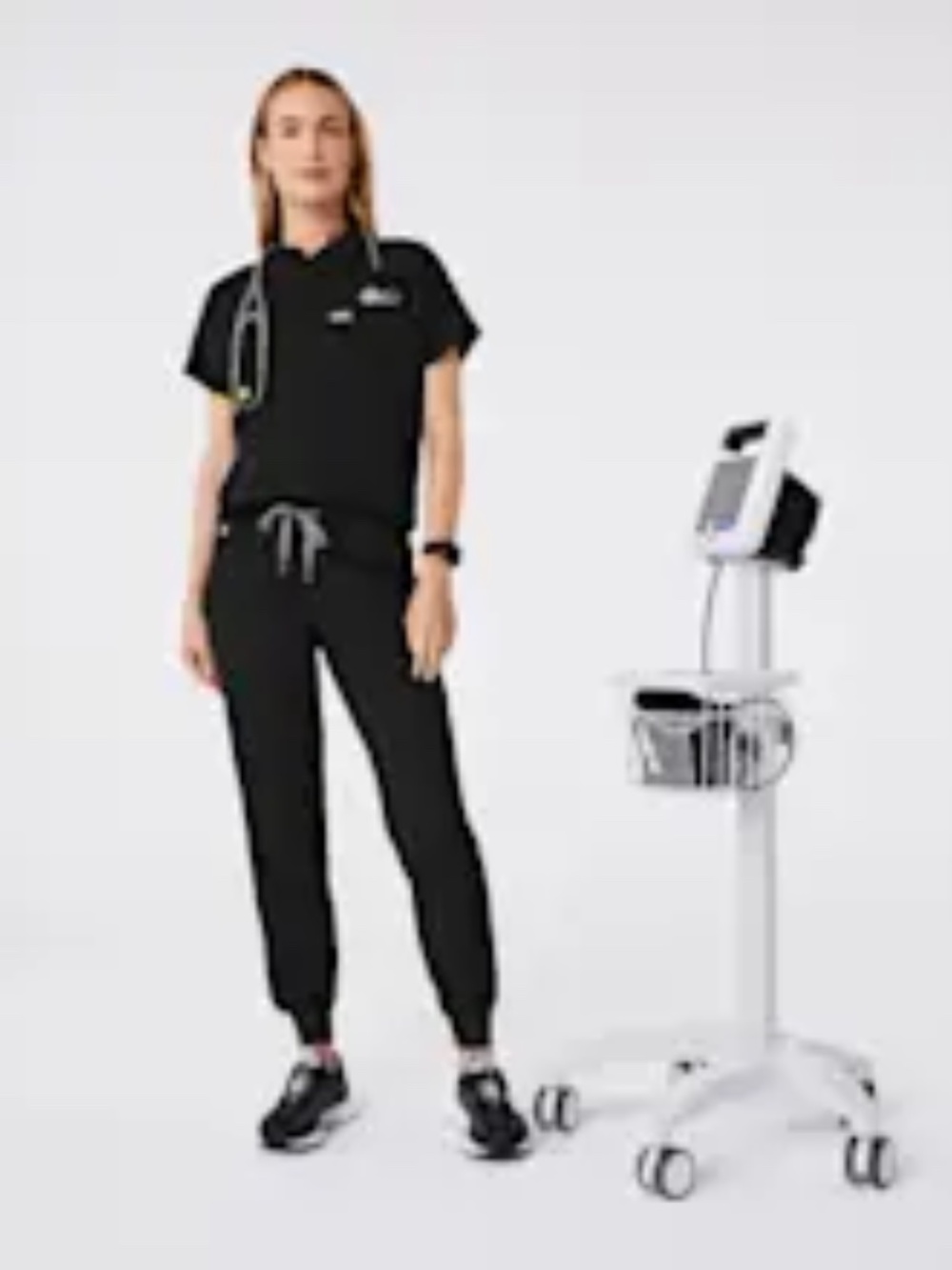 Figs - Women's Montex Scrub Top - Size L - Black - Picture 4 of 5
